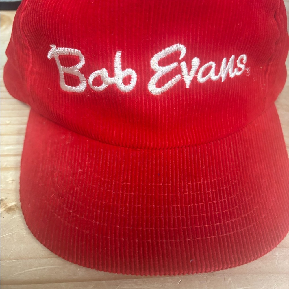 🔥 Vintage 1980’s Bob Evans Corduroy Embroidered Hat OS Like New 🔥